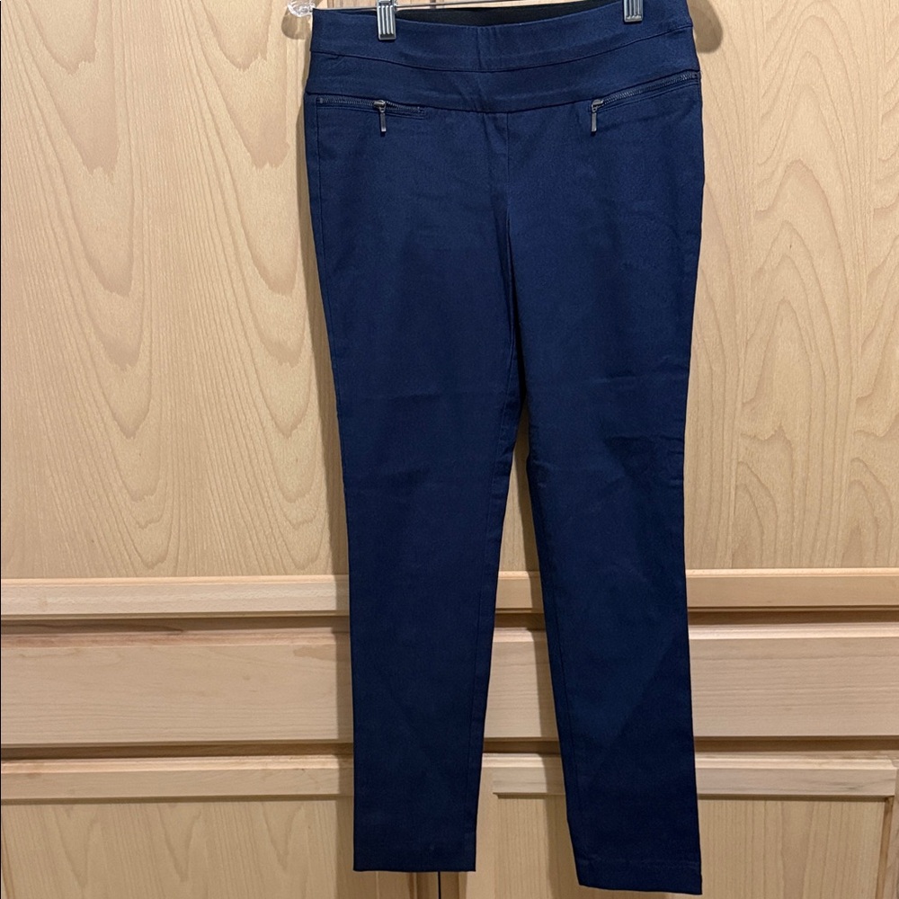 Candies Audrey Pullon Navy Blue Slim Fit Pants - Picture 2 of 11